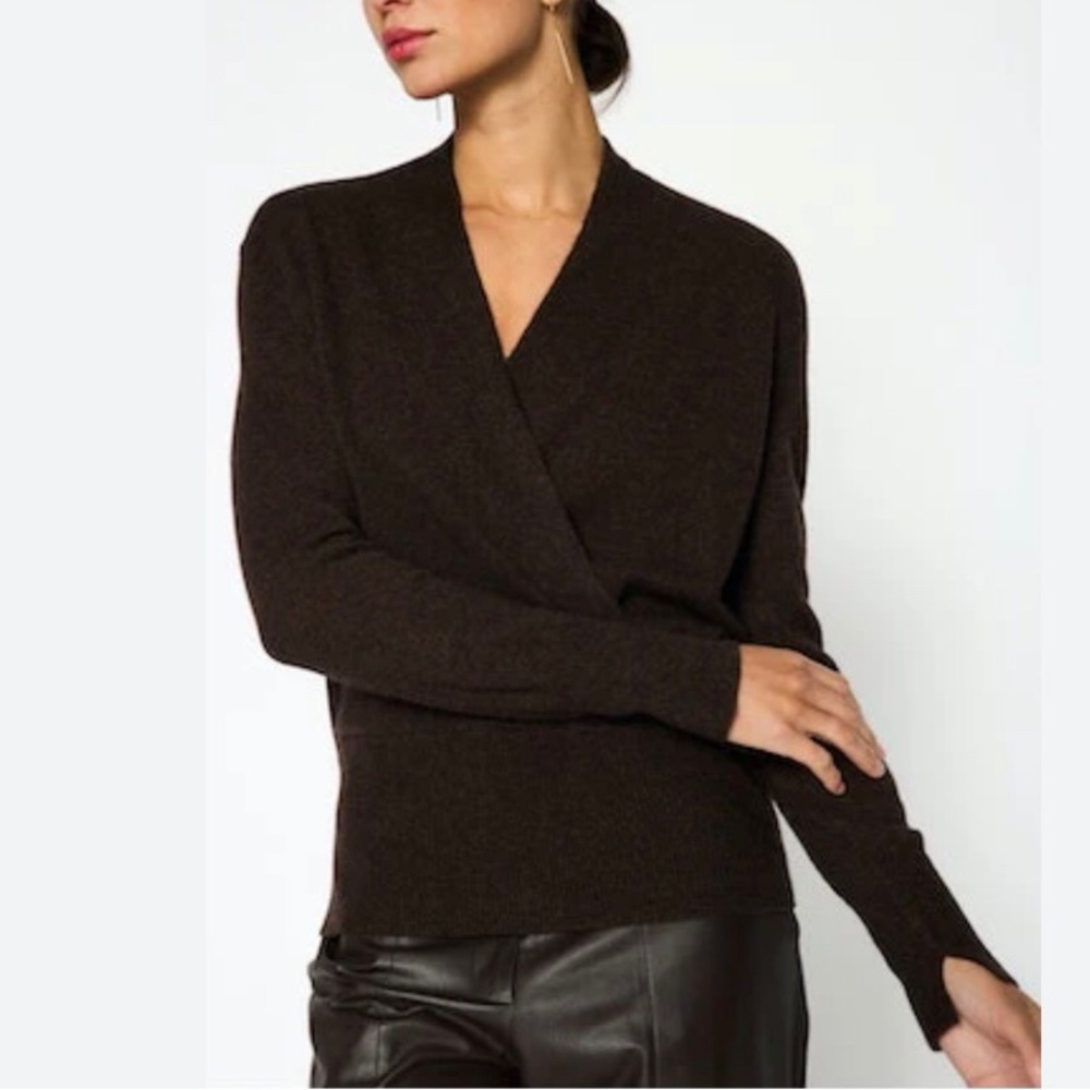 Brochu Walker Phinneas Wrap Cashmere Sweater - Picture 10 of 16